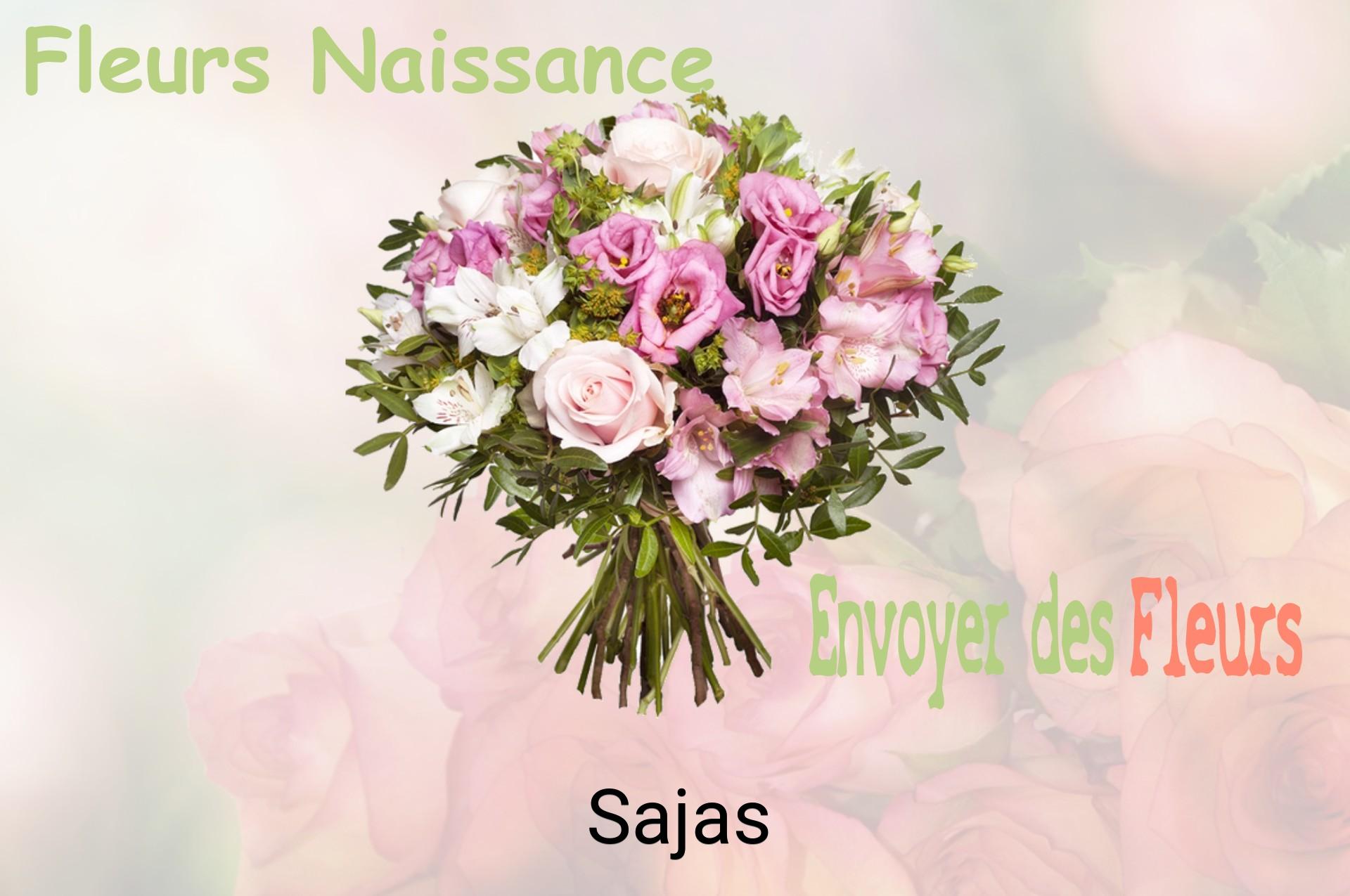 Bouquet de fleurs de naissance livré à Sajas